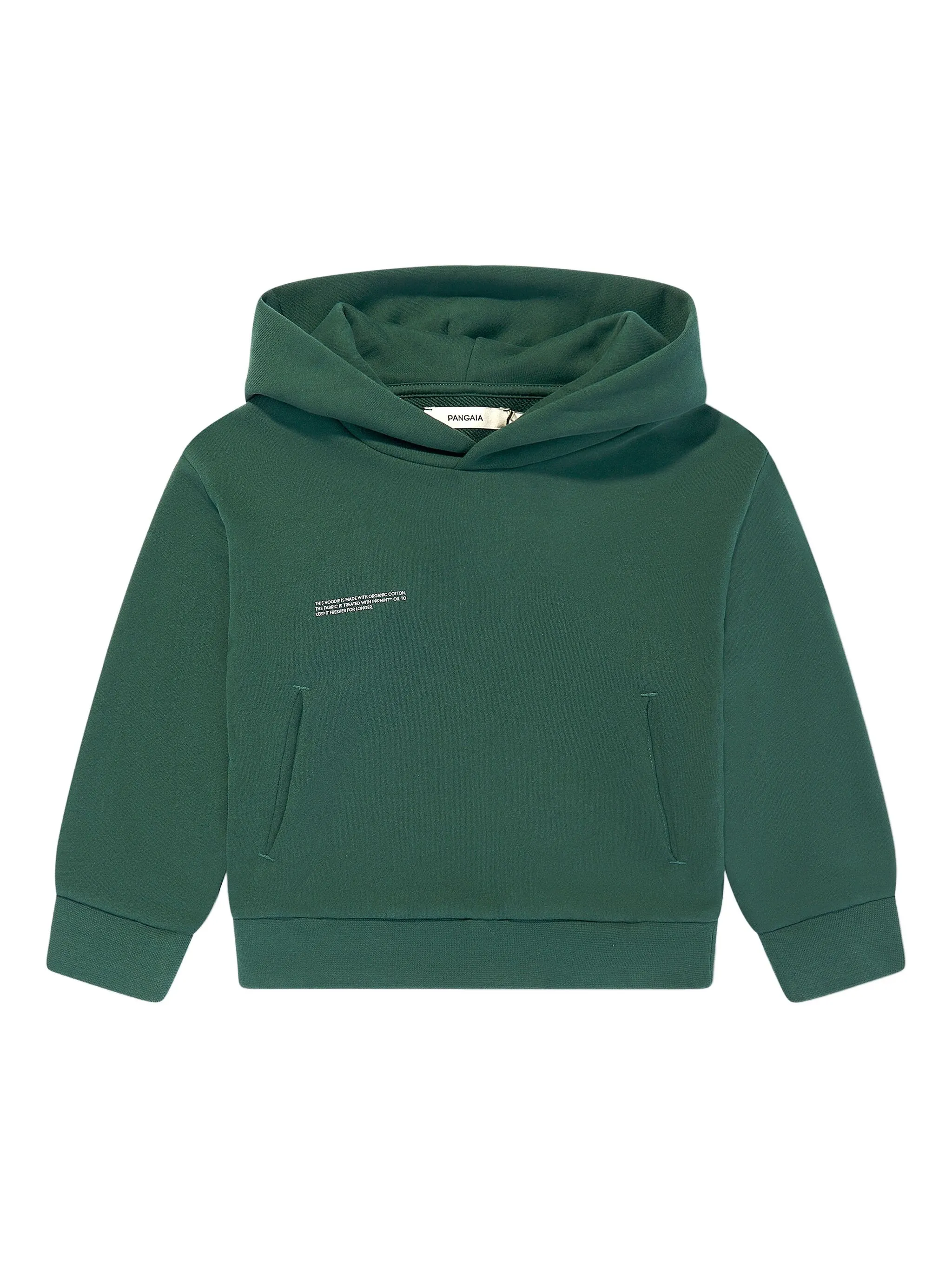 

Худи из органического хлопка Pangaia Kids, зеленый