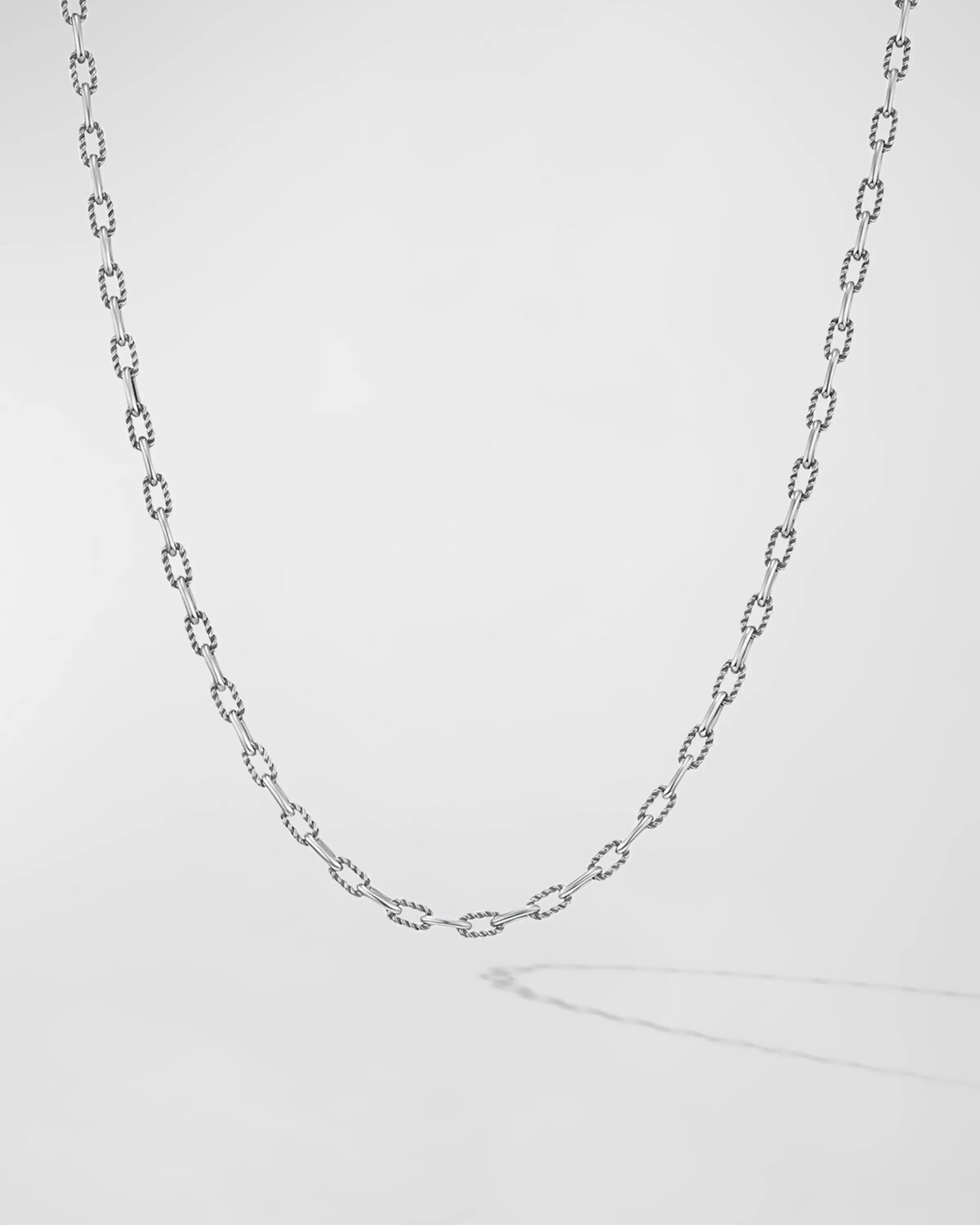 

Мужское серебряное колье-цепочка DY Madison толщиной 3 мм David Yurman, цвет Ss