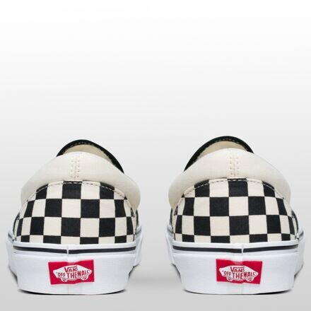 Классическая обувь без шнуровки Vans, цвет Black And White Checker/White — фото 3