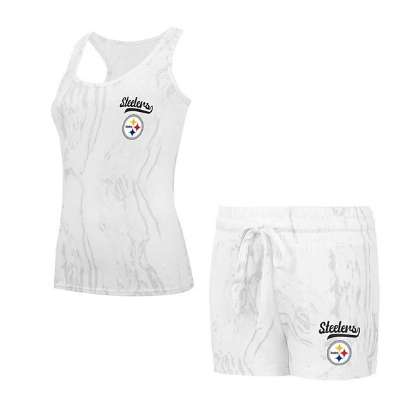 

Женский комплект для сна concepts sport pittsburgh steelers quartz hacci из майки и шорт Unbranded