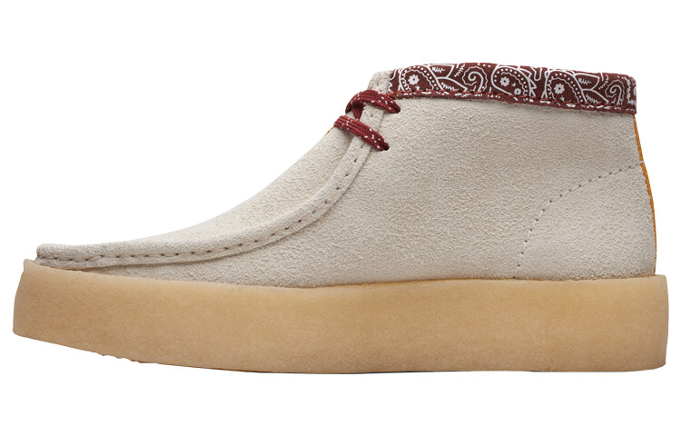 

Оригинальные ботинки Wallabee Cup, белые, интерес Clarks