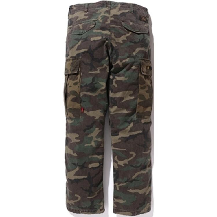 Wtaps X брюки-карго мужские коричневые A Bathing Ape, коричневый — фото 2