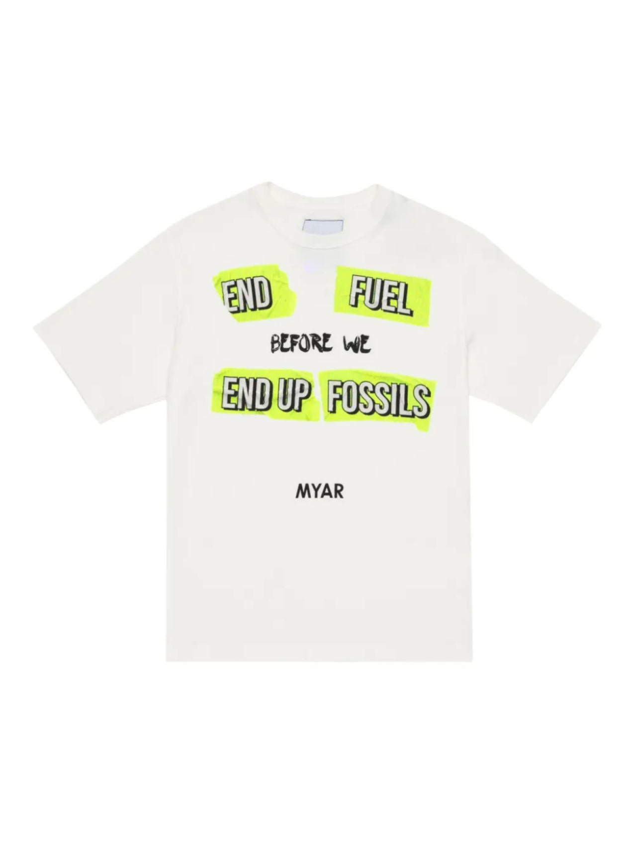 

Футболка с текстовым принтом MYAR KIDS, белый
