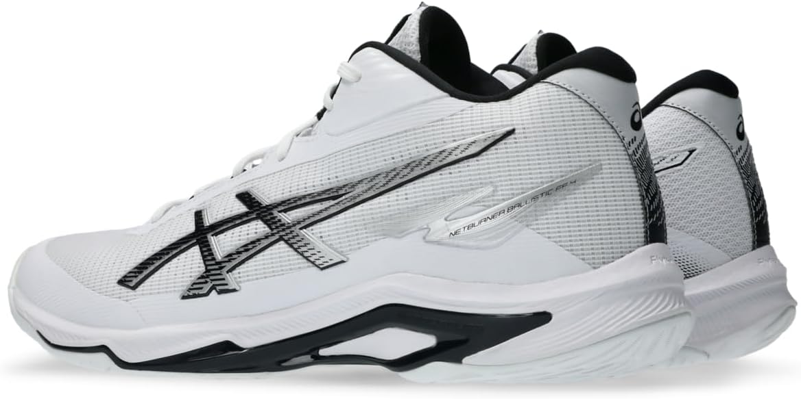 Мужские кроссовки ASICS Netburner Ballistic FF MT 4, белый/черный — фото 3