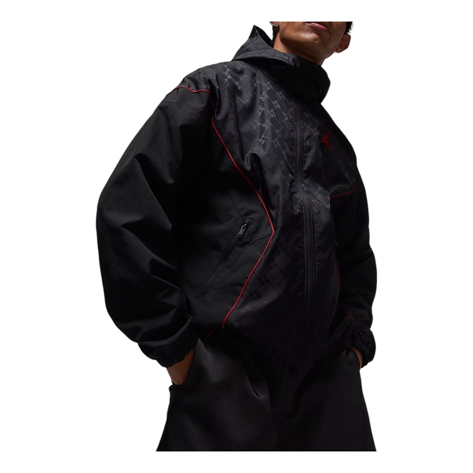 

Куртка Air Jordan Brooklyn Hooded Draft Jacket 'Black Gym Red'