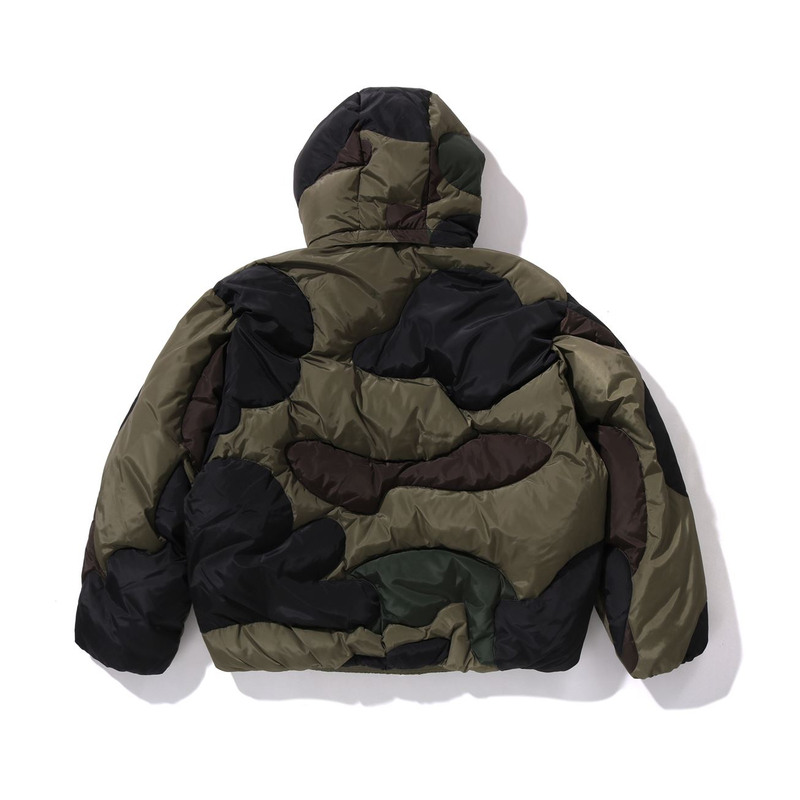 A BATHING APE Bape 1st Camo Нейлоновая Пуховая Куртка, Green GRX — фото 4