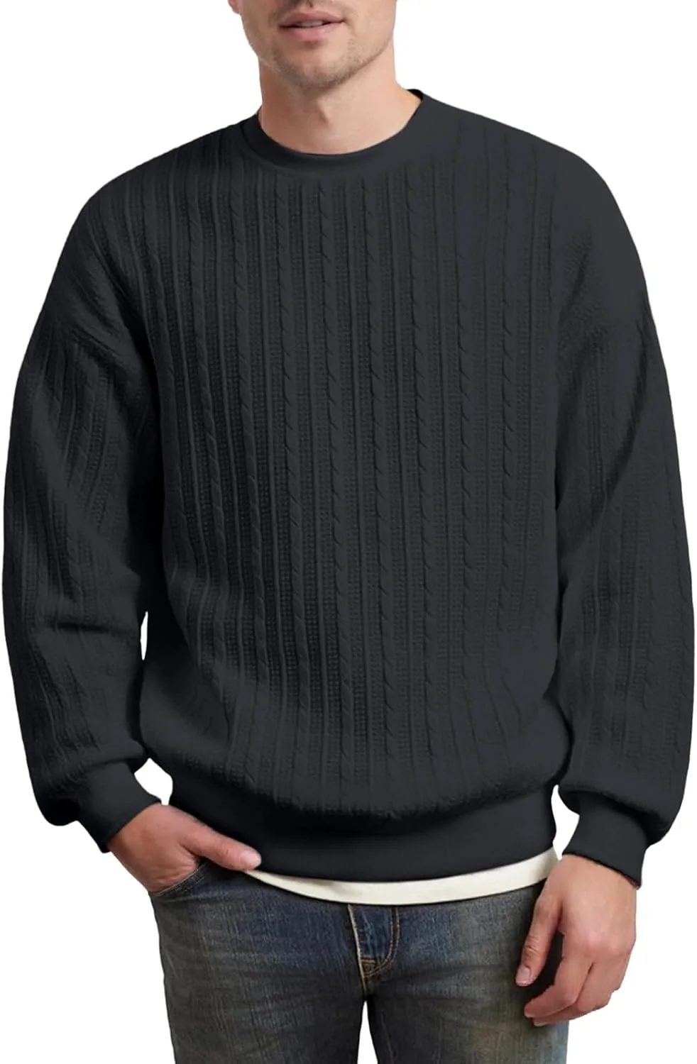 

Джерси JOFOW мужское оверсайз с дроп-шолдер