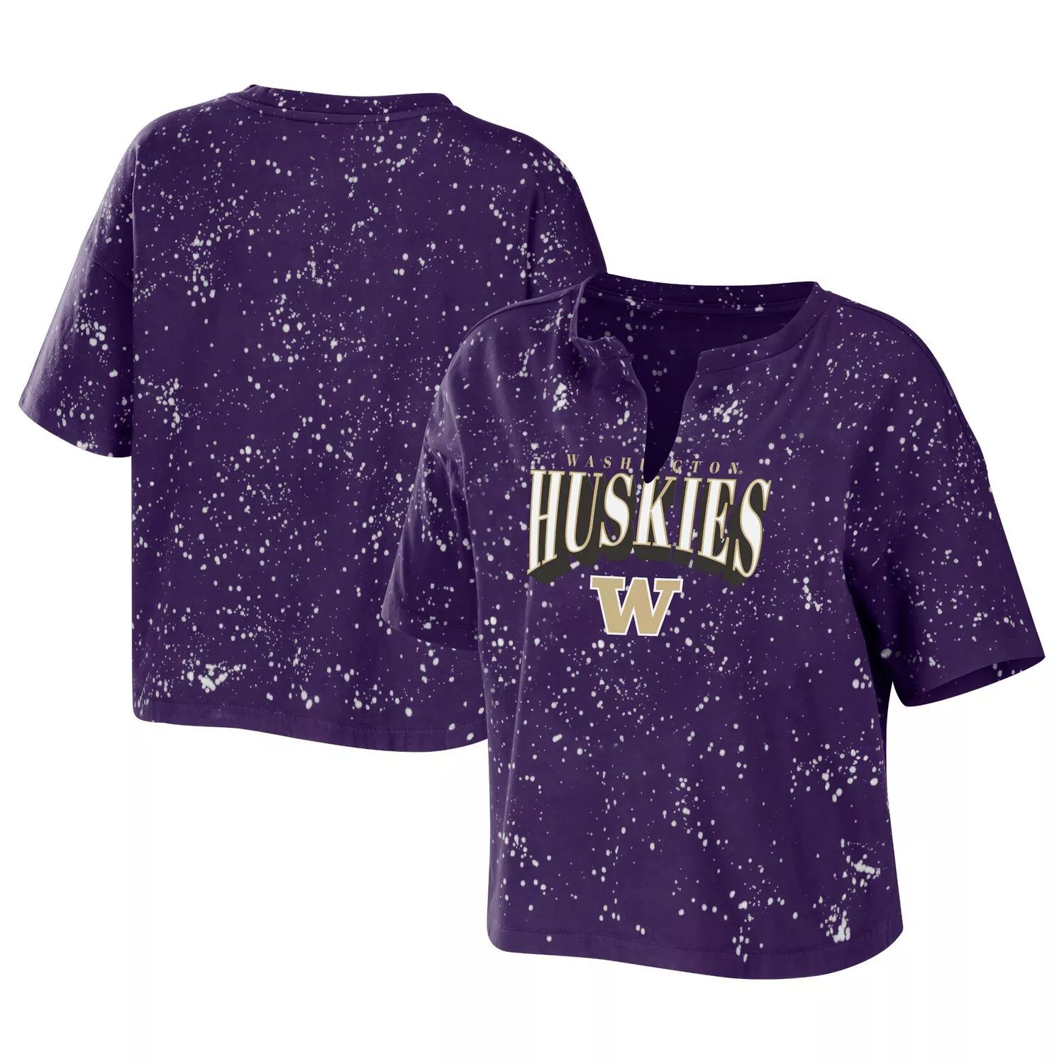 

Женская одежда Erin Andrews Фиолетовая футболка Washington Huskies Bleach Wash Splatter Notch Neck, Фиолетовый, Женская одежда Erin Andrews Фиолетовая футболка Washington Huskies Bleach Wash Splatter Notch Neck