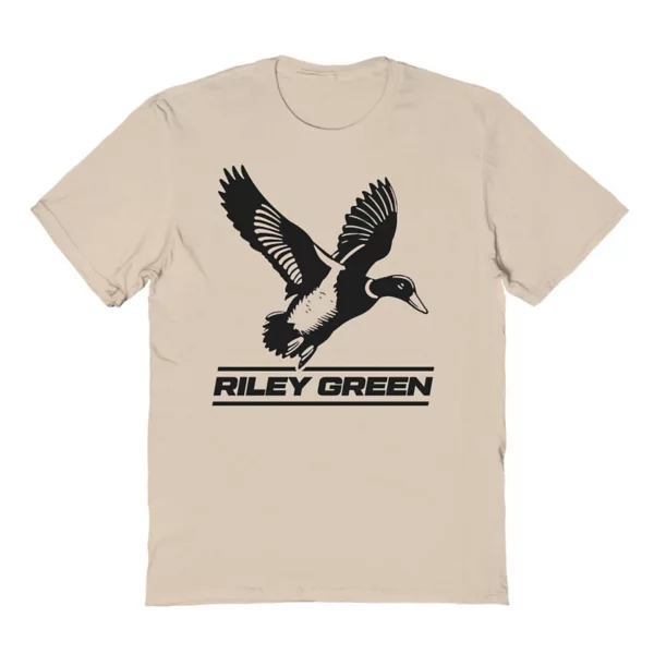 

Мужская футболка с графическим логотипом Riley Green Duck Licensed Character, цвет sand