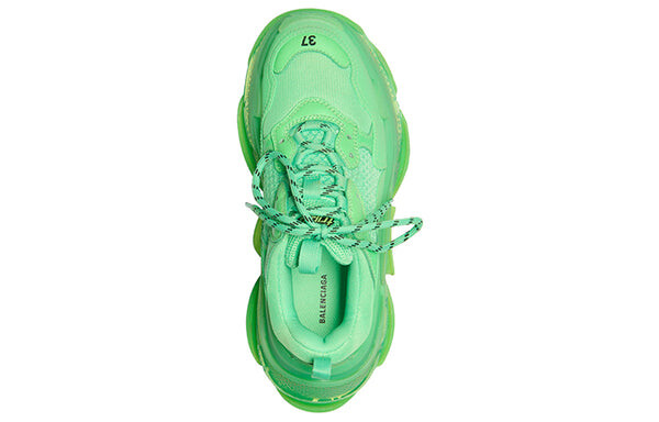 Кроссовки triple s clear sole trainer 'neon green' Balenciaga, зеленый — фото 3