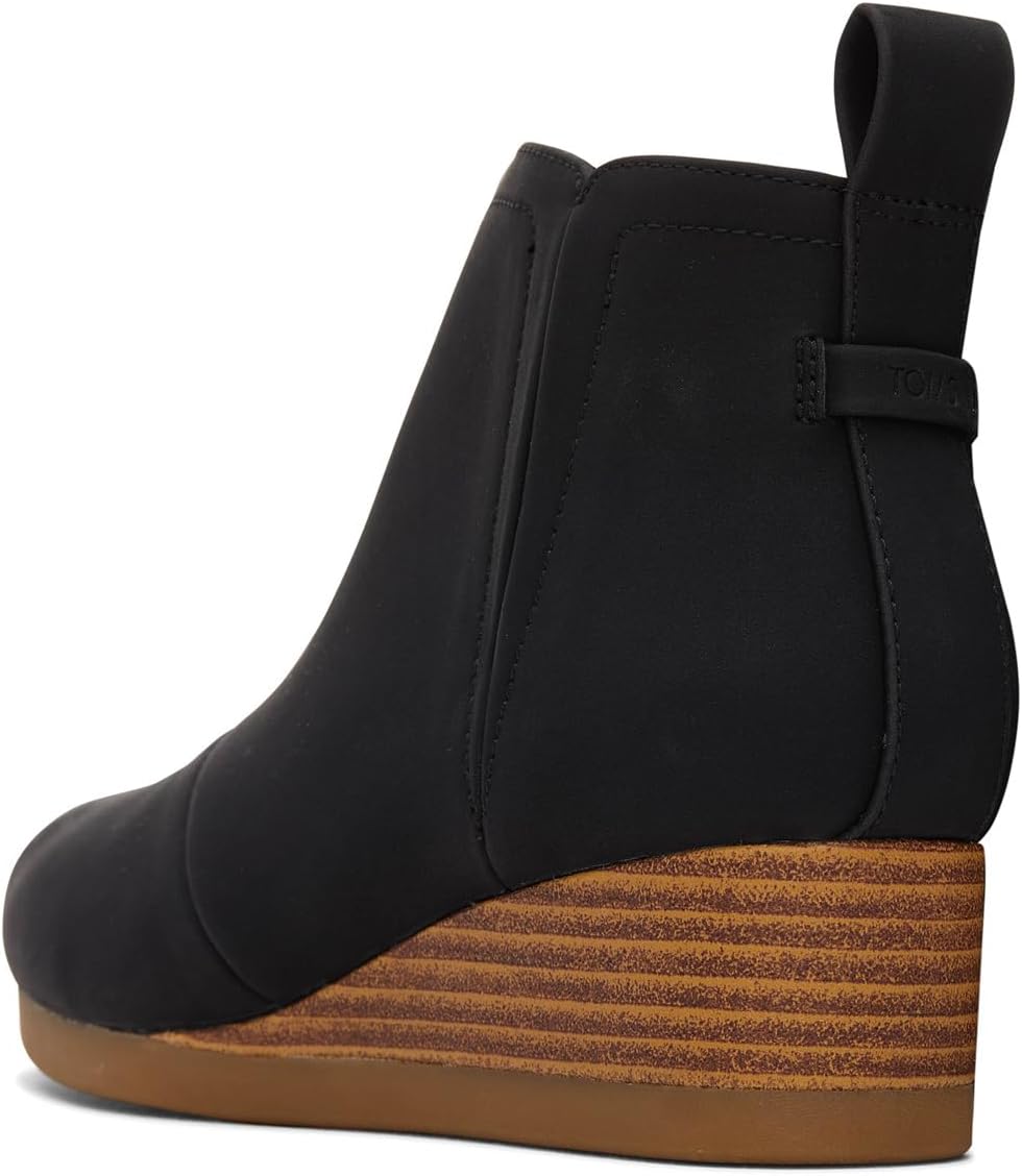 TOMS Girl's, Clare Boot - Little Kid & Big Kid, Black Pu Nubuck — фото 4