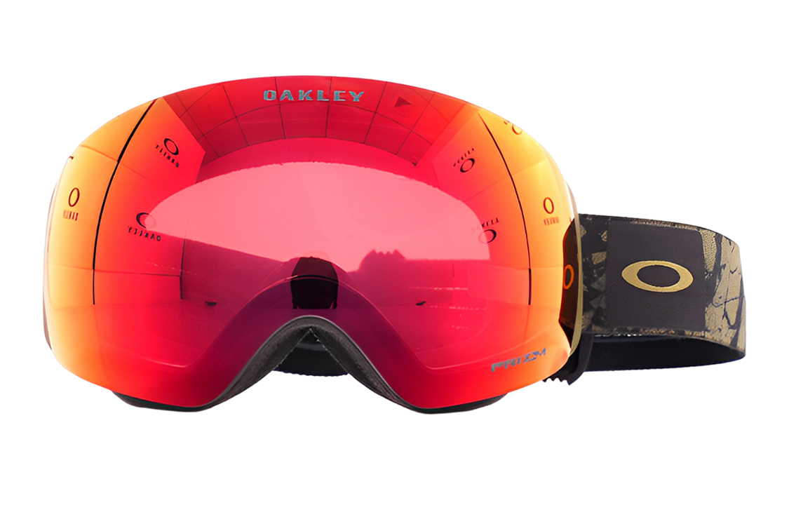 

Защитные лыжные очки Unisex с защитой от солнца, противотуманные и ветронепроницаемые Oakley, красный желтый gradient lens with jasper band