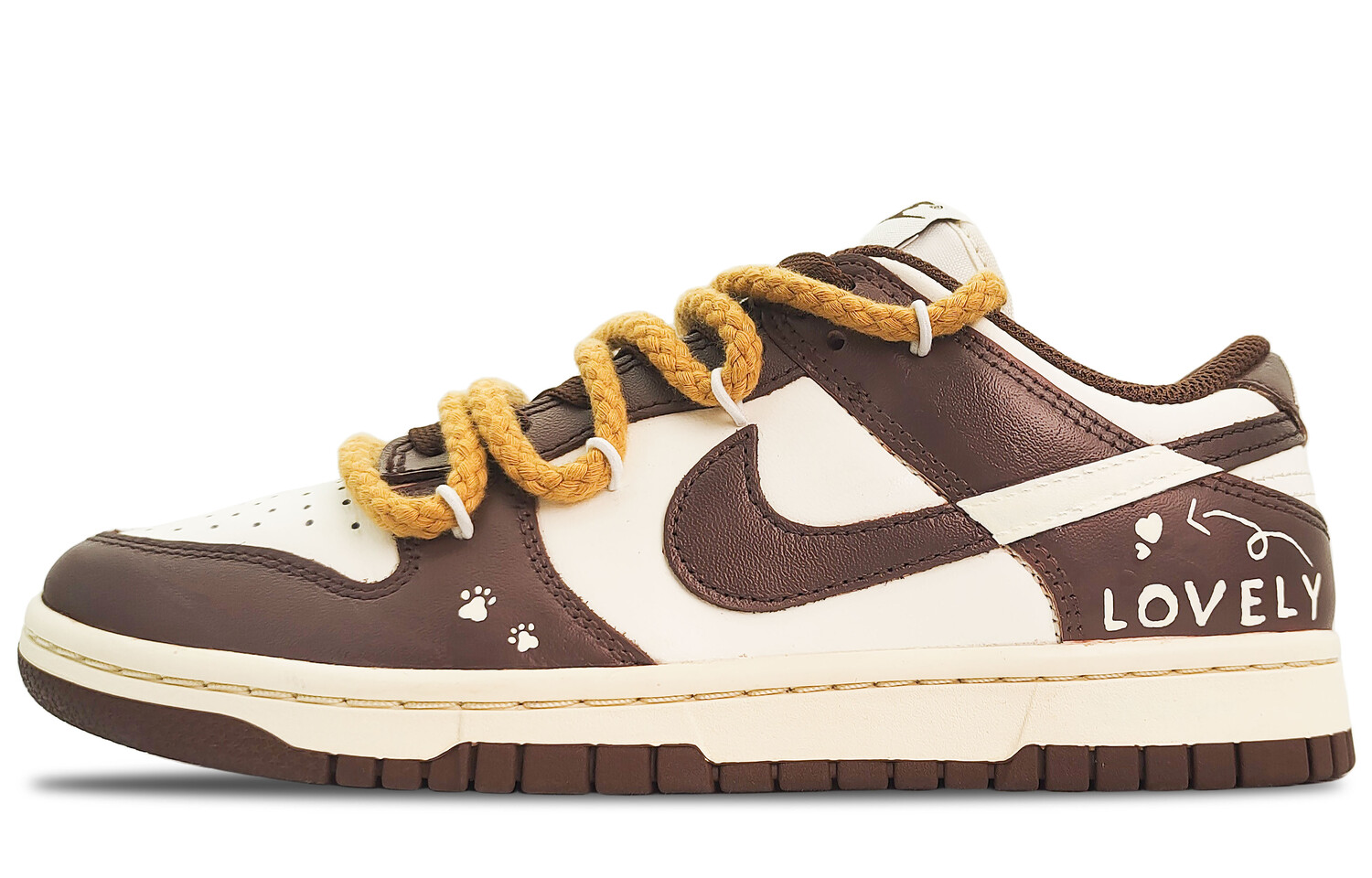 

Кроссовки Nike Dunk Skateboard Shoes Women's Low-Top White, белый