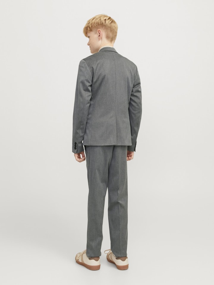 JACK & JONES Junior Двубортный пиджак темно-серого цвета — фото 3