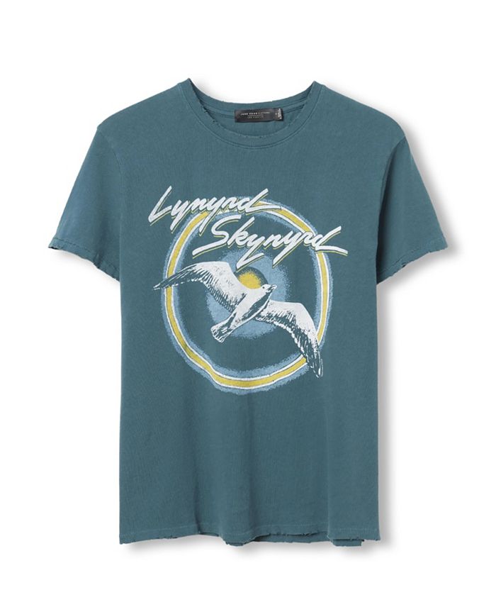 

Женская винтажная футболка Lynyrd Skynyrd Bird Junk Food Clothing, черный