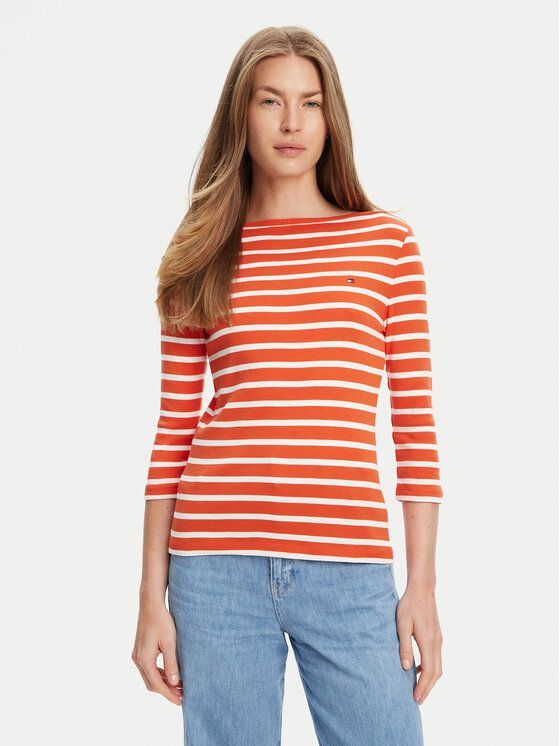 

Облегающая блузка New Cody WW0WW40589 Tommy Hilfiger, оранжевый