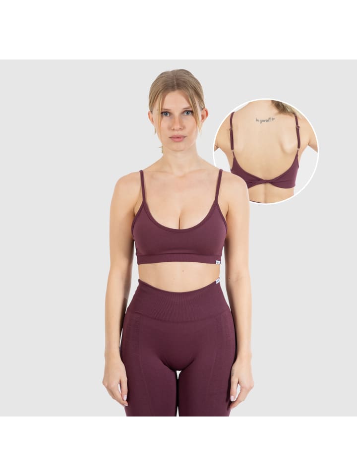 

SMILODOX Спортивный бюстгальтер Layne темно-фиолетового цвета