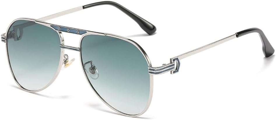 

Мужские овальные солнцезащитные очки в стиле ретро с градиентной металлической оправой, предназначенные для вождения на открытом воздухе и защиты от УФ-излучения HDUBFY, 4