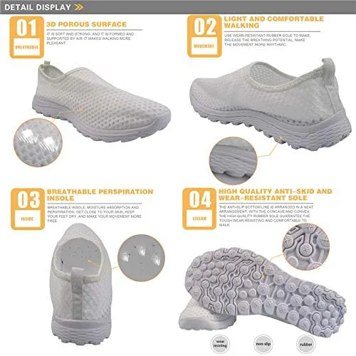 

Унисекс кроссовки Binienty с принтом для тренировок и бега, легкие слипоны для ходьбы для женщин и мужчин