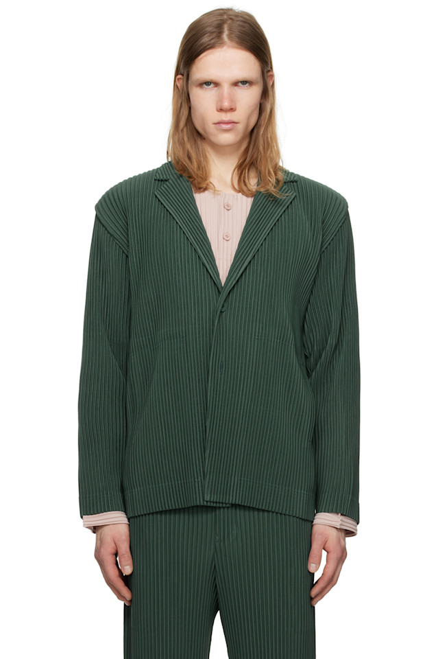

Жакет с плиссировкой 1 Homme Plissé Issey Miyake, цвет evergreen