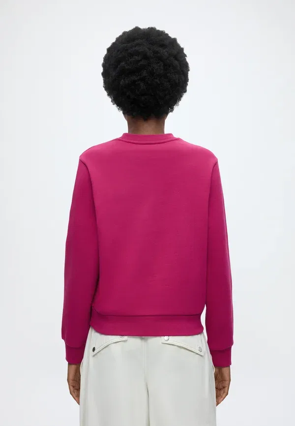 Толстовка Lacoste Relaxed Fit, рубиново-красный — фото 3