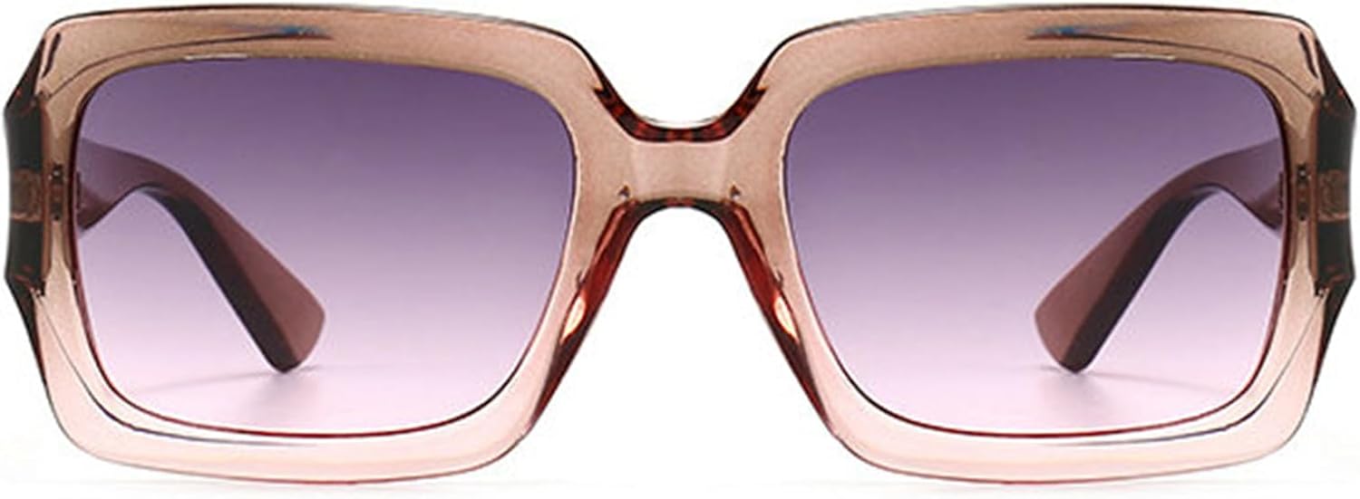 

Willochra Модные большие квадратные женские солнцезащитные очки в винтажном стиле с градиентным переходом, защита от УФ-излучения UV400, мужские солнцезащитные очки для активного отдыха, C5