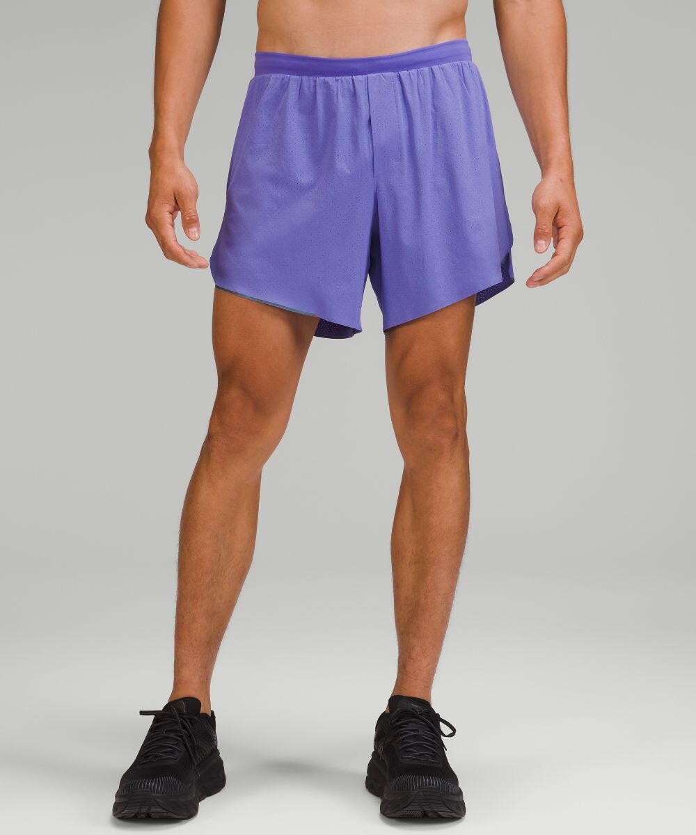

Короткие шорты со свободной подкладкой Lululemon, индиго