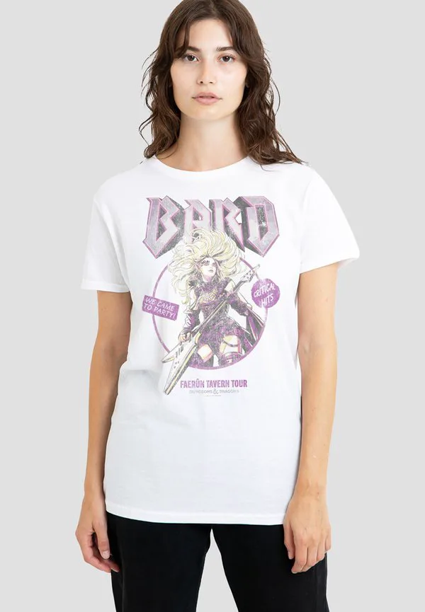 

Футболка с принтом dungeons dragons bard glam rock tour Hasbro, White, Белый, Футболка с принтом dungeons dragons bard glam rock tour Hasbro, White