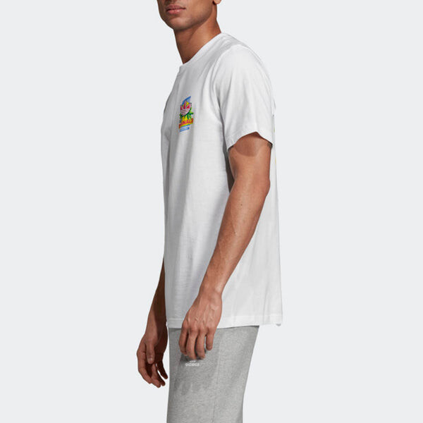 Футболка originals bodega popsicle back printing short sleeve white Adidas, белый — фото 4