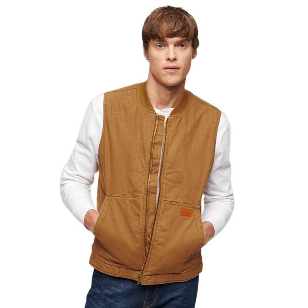 

Жилет Superdry Surplus Workwear, коричневый