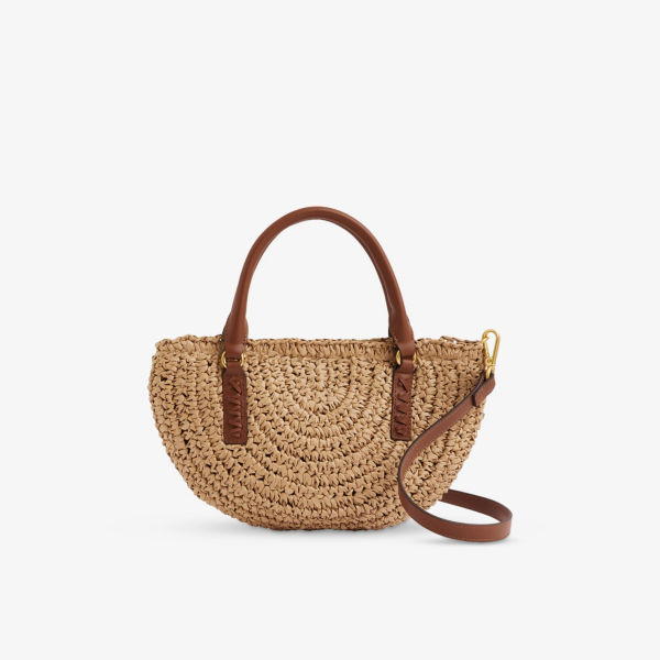 

Сумка кросс-боди Eden из рафии Reiss, цвет natural