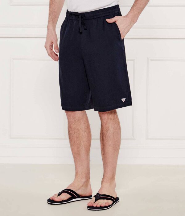 

Льняные шорты Regular fit Guess Underwear, синий