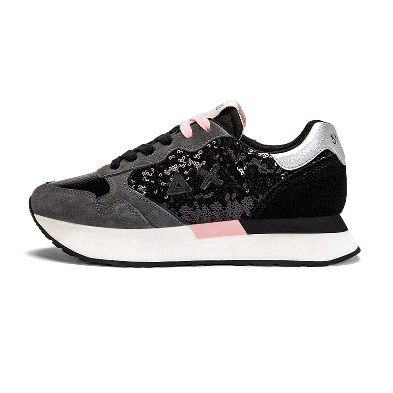 

Кроссовки SUN68 Lifestyle Shoes Women's Low-top Black/pink, черный