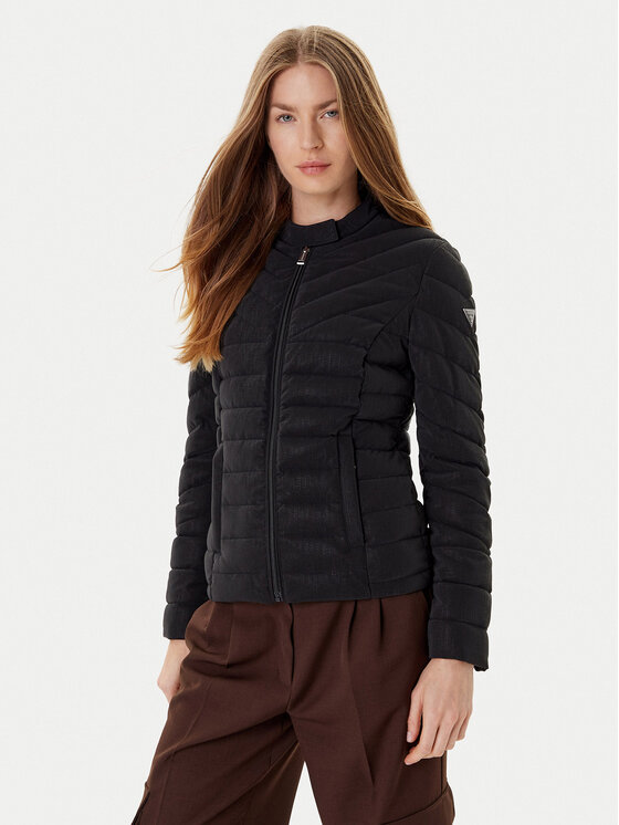 

Демисезонная куртка regular fit W5YL13 WHDQ0 Guess, чёрный, Черный, Демисезонная куртка regular fit W5YL13 WHDQ0 Guess, чёрный
