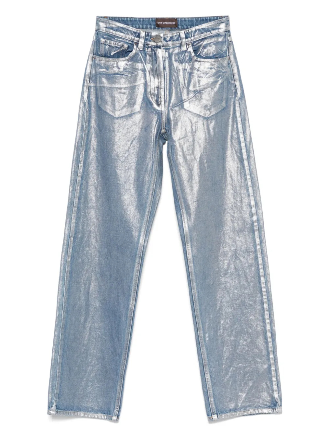 

Джинсы с металлическим отливом mvp wardrobe, синий