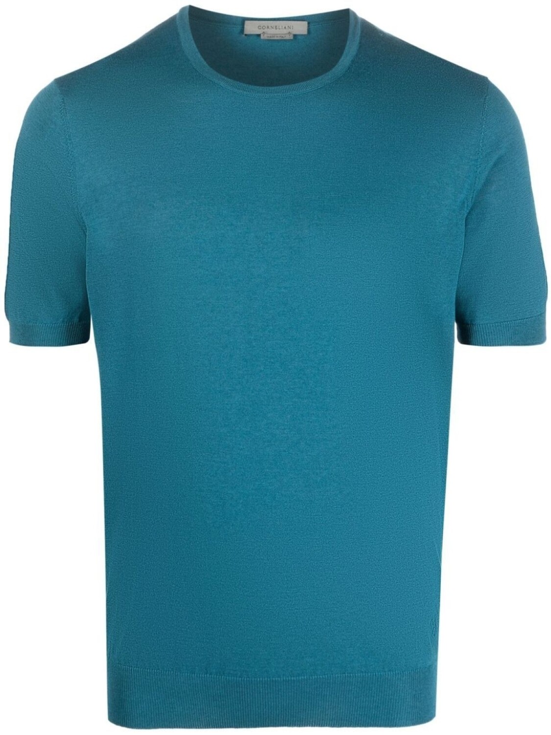 

Corneliani футболка из смеси шелка и хлопка, синий