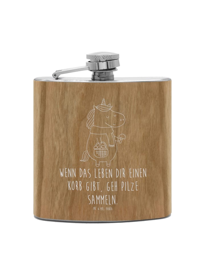

Mr. & Mrs. Panda Фляжка Flachmann Bär Kind ohne Spruch in Braun
