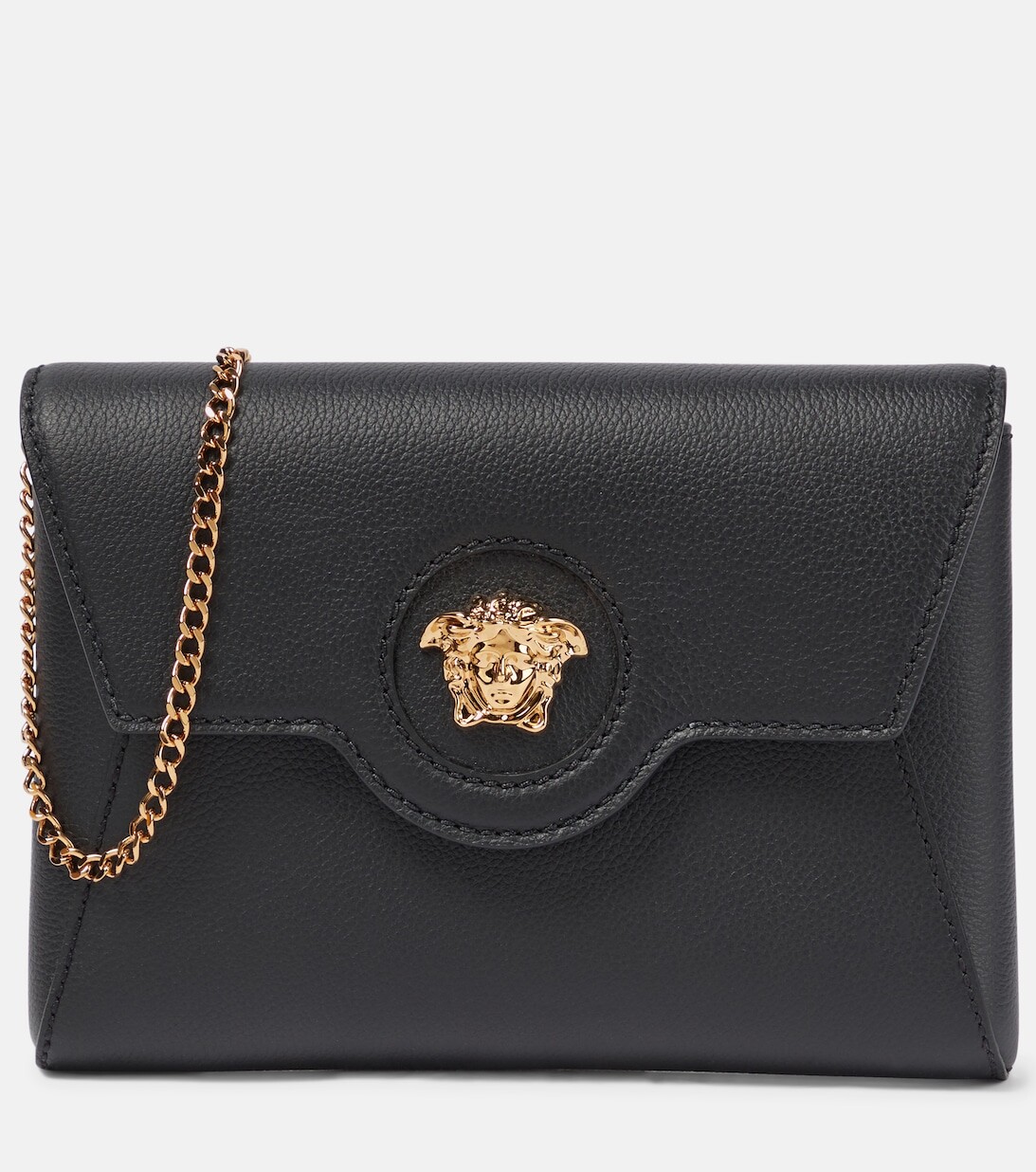 

Кожаный кошелек La Medusa на цепочке Versace, черный