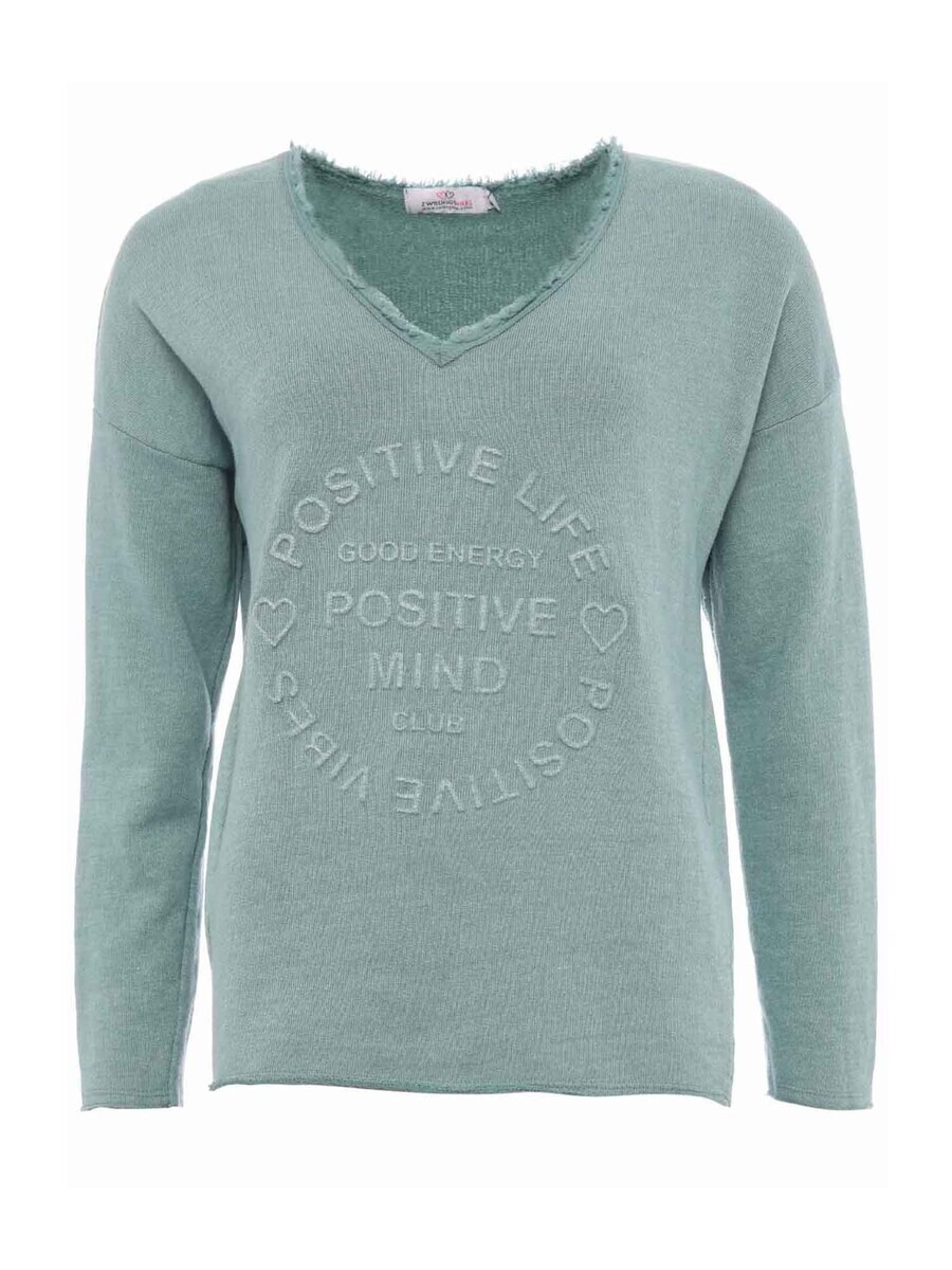 

Свитер Zwillingsherz Sweatshirt Positive Mind, зеленый