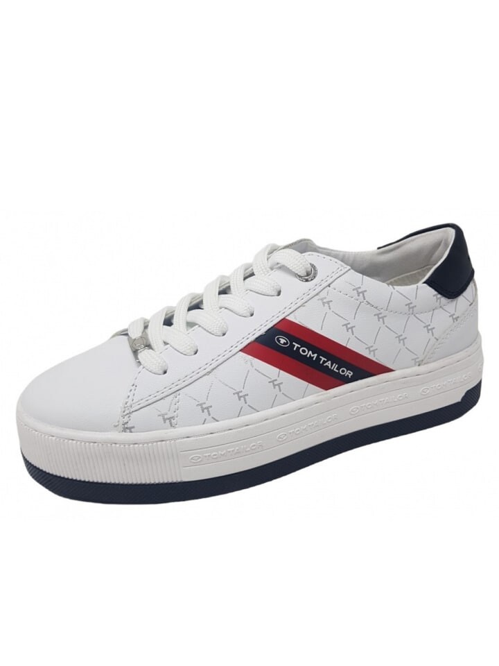 

Кроссовки на шнуровке Tom Tailor Sneaker, белый