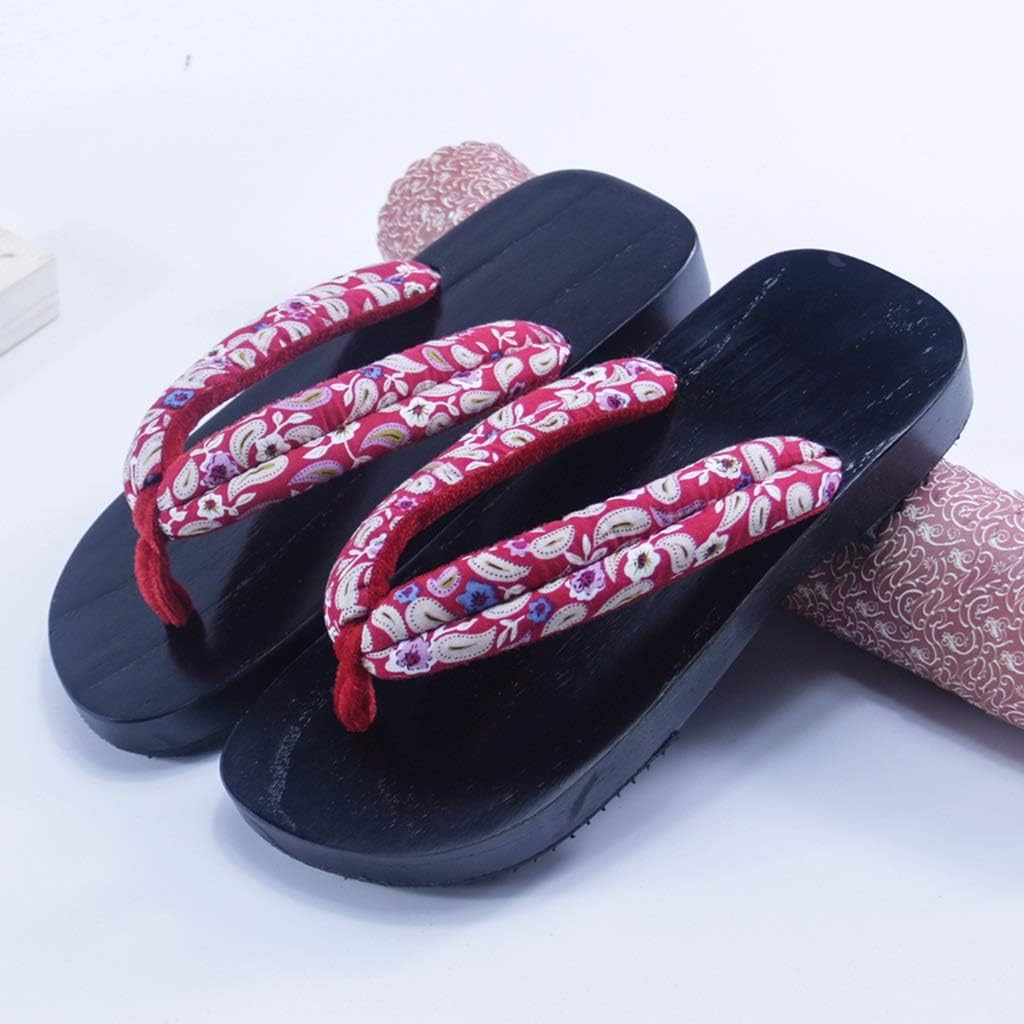 

YXCKG Мужские и женские тапочки с закругленным носком, деревянные сабо, шлепанцы для мужчин, летние сандалии для дома и улицы, традиционные японские тапочки, тапочки с нескользящей подошвой из ЭВА, EUR42-43 A