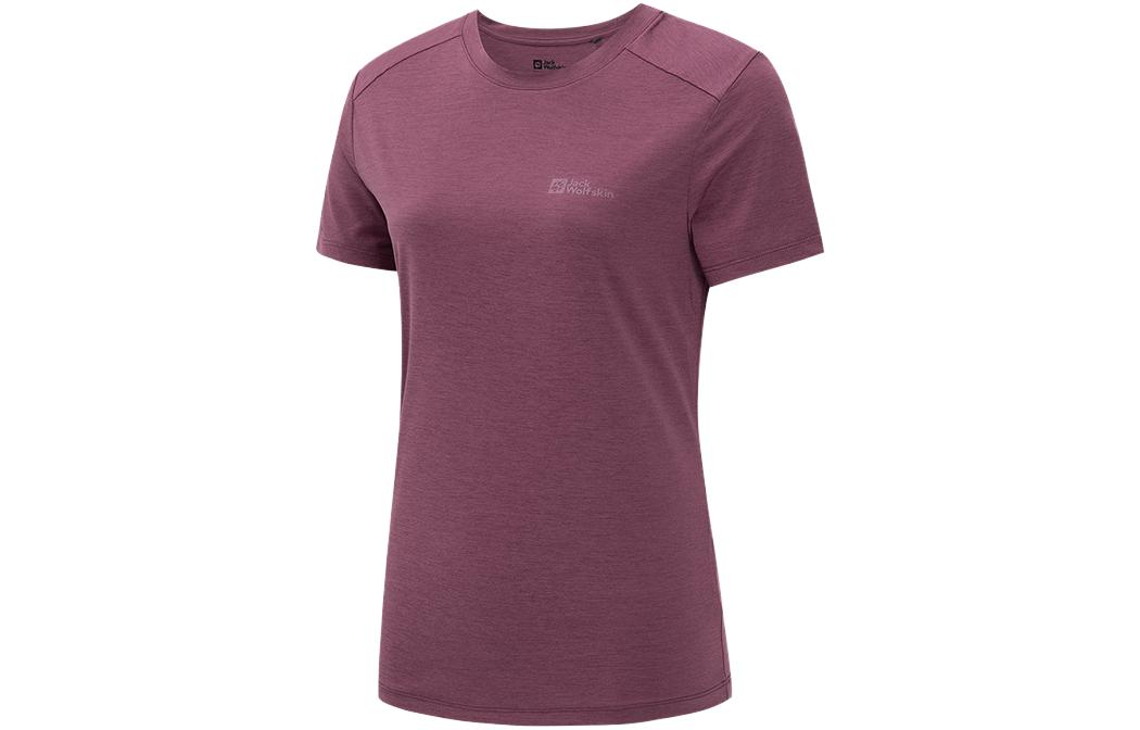 

Футболка женская JACK WOLFSKIN, кожаная розовая/2919