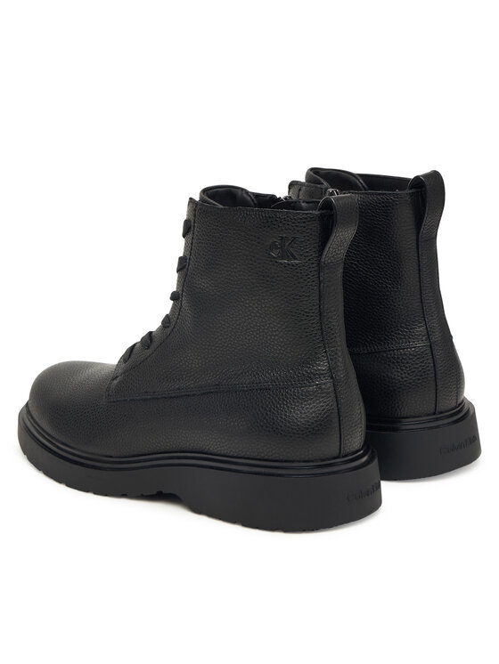 Туфли на шнуровке Combat Ess Lace Up Zip Boot Lth YM0YM01373 Calvin Klein, черный — фото 3