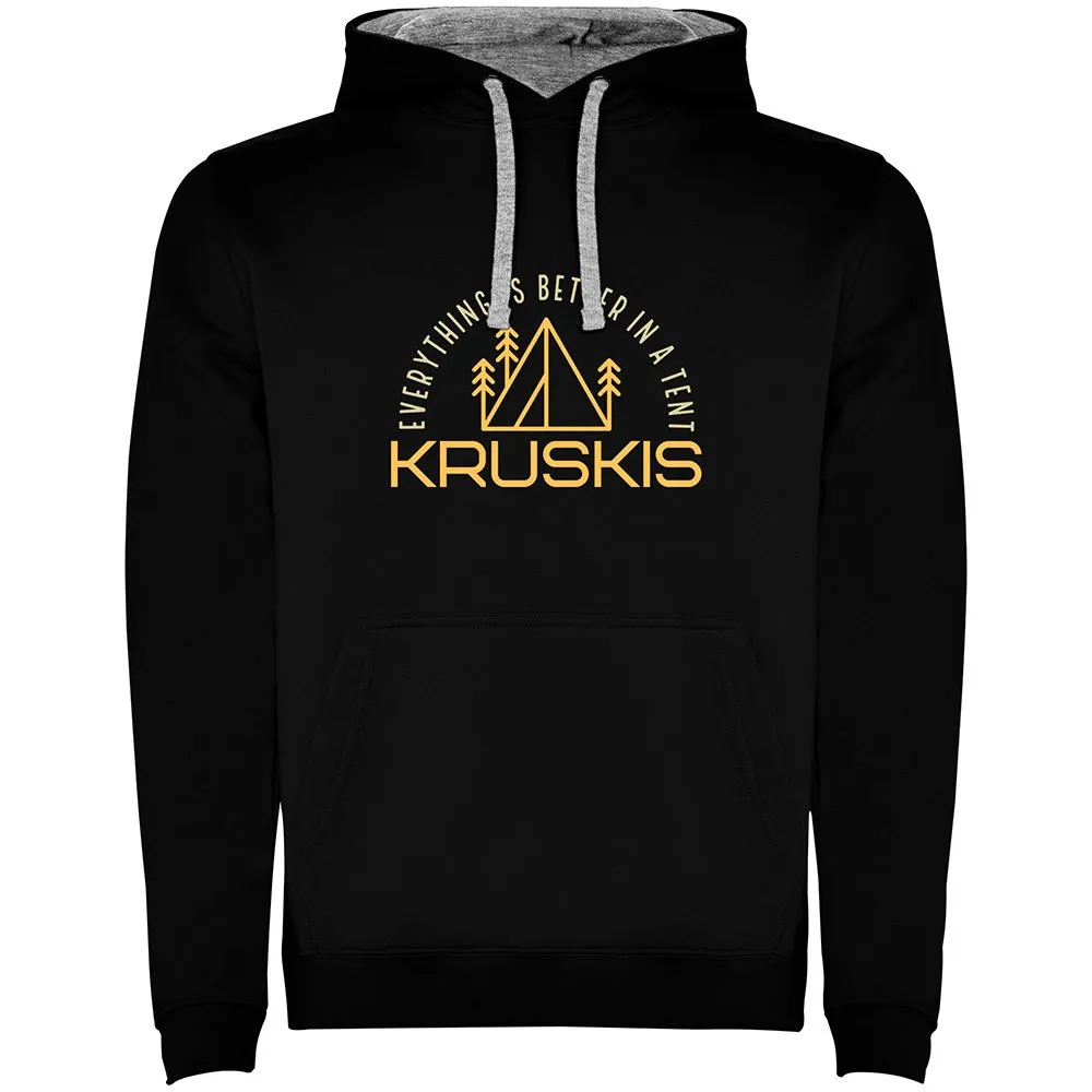 

Худи Kruskis Everything Is Better Bicolor, черный
