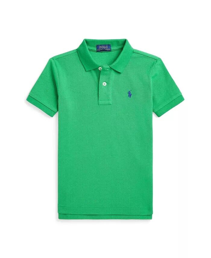 

Малыши и мальчики. Знаменитая сетчатая рубашка-поло Polo Ralph Lauren, зеленый