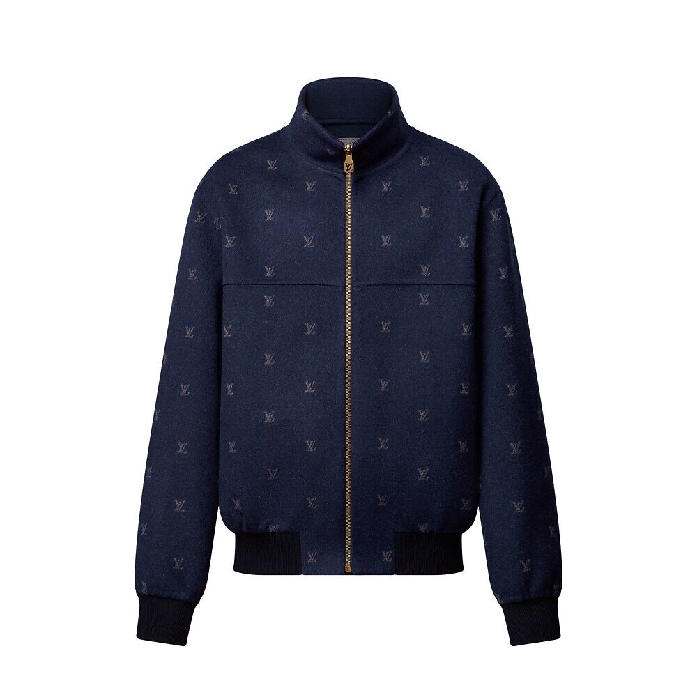 

Двусторонний блузон из смеси шерсти и шелка LV Blason Louis Vuitton, синий
