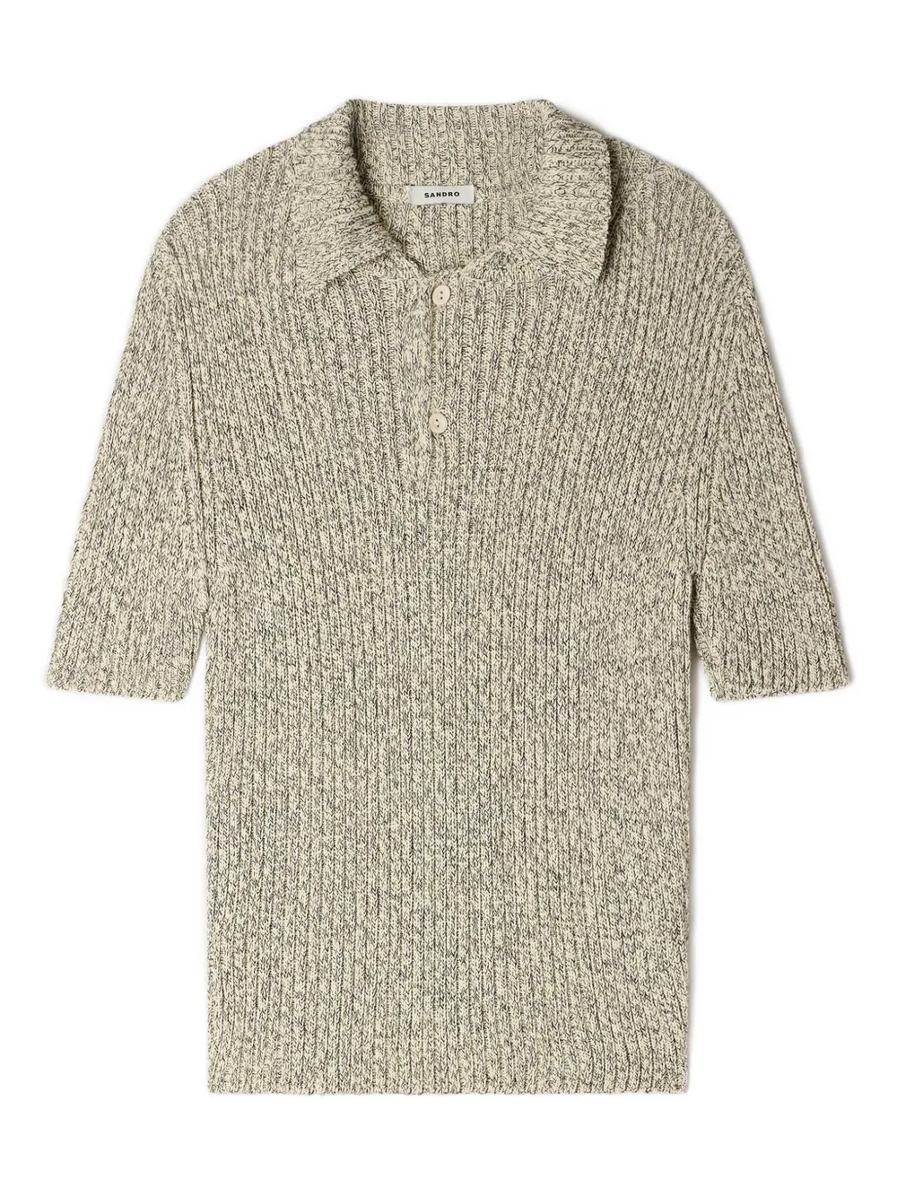 

Рубашка поло с короткими рукавами SANDRO, нейтральный