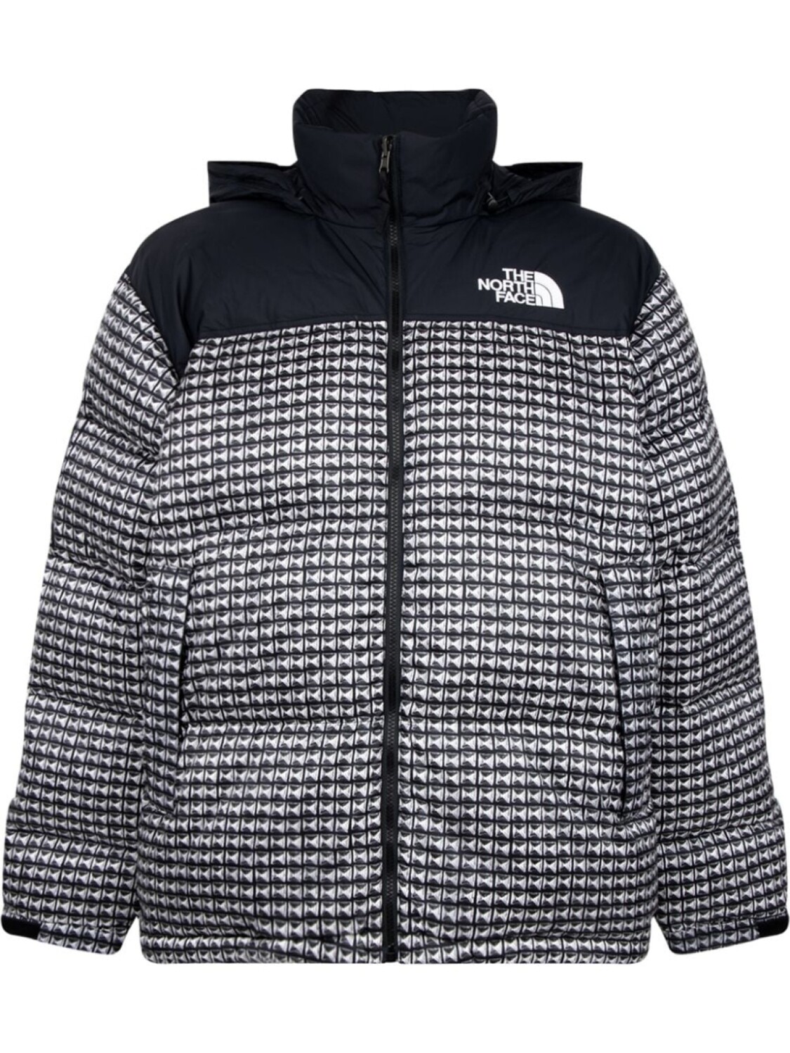 

Supreme куртка с заклепками из коллаборации с The North Face, черный
