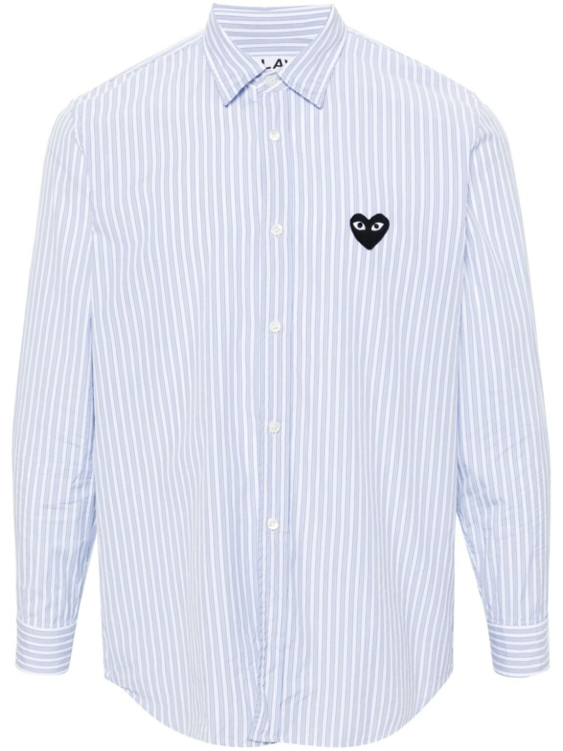 

Comme Des Garçons Play полосатая рубашка с нашивкой, белый