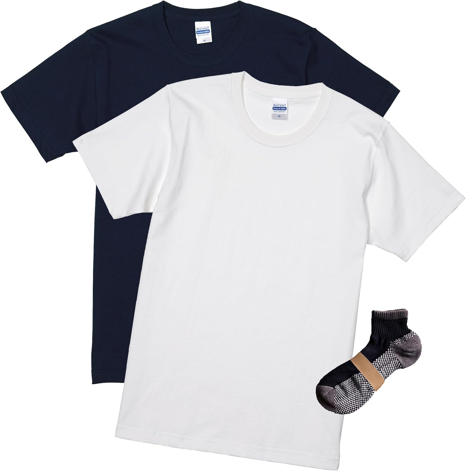 

Футболка United Athle Authentic Super Heavyweight 7.1 oz 425201 мужская, белый/темно-синий